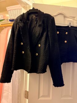 House of Harlow 1960 Black Tweed
