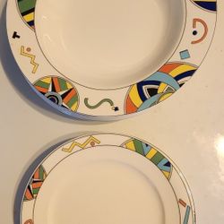 Japanese Plate And Shallow Bowl Set