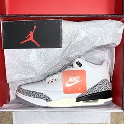 Brand New Jordan 3 Retro “White Cement Reimagined” Men’s Size 10.5 and 12
