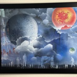 “Wall St.” Paint Spray Art