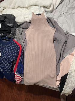 Carli Bybel X Misguided Ribbed Dress