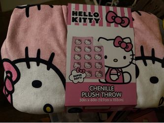Hello Kitty CHENILLE PLUSH THROW