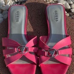 Guess Hot Pink slides
