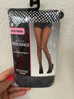 New Adult Black Fishnet Stockings