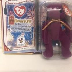 TY Beanie Baby Millennium Bear – McDonald’s Teenie Beanie (New)