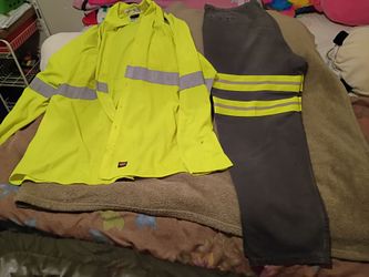 Reflective work pant and long sleeve shirt bundle deal