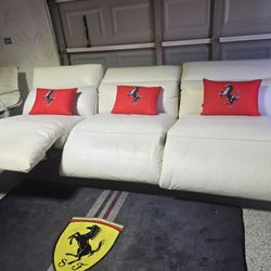 3 Electric Recliners White 