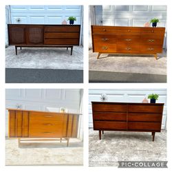 Mid Century Modern Retro Vintage Bedroom Furniture Dressers Credenzas Gentleman's Chests Sideboard