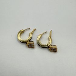 18kt Yellow Gold Earrings – 8.80g