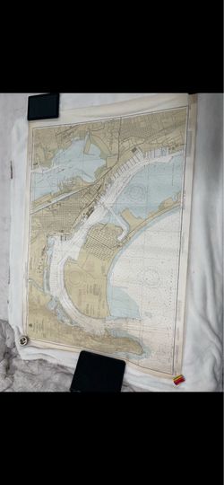 Vintage Nautical Charts Lot (14) San Diego Hawaii Catalina Maps