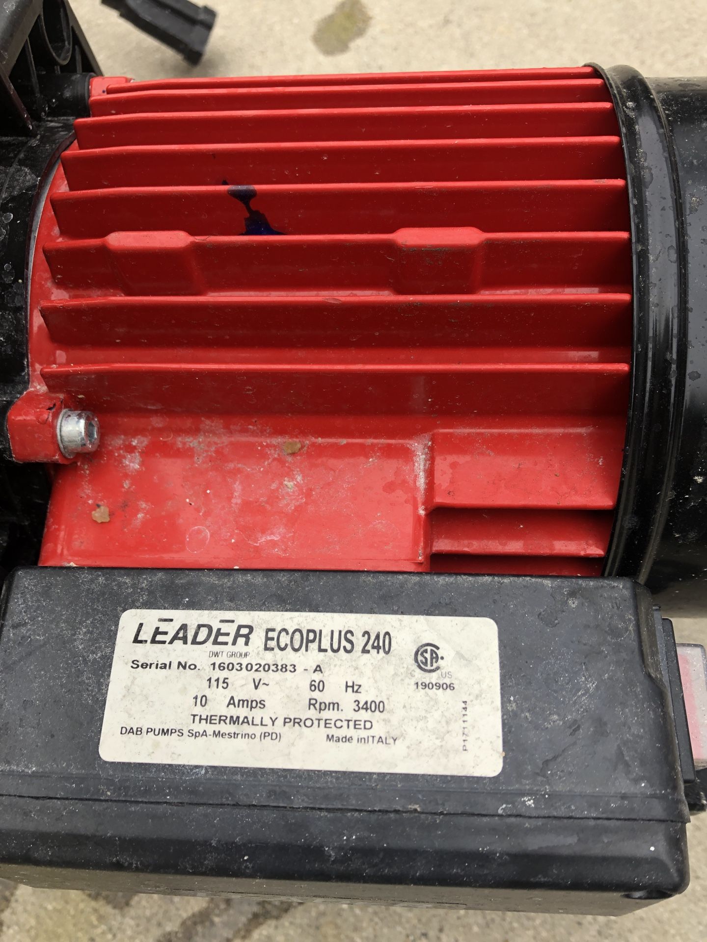 Leader pumps inoxplus 250 and ecoplus 250 both 1hp with hydro tonic for