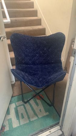 Blue Folding Butterfly Chair
