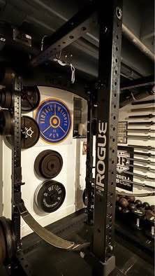 Rogue RML-490 Power Rack with Strap Safeties and Stabilizer