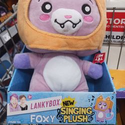 Lankybox Foxy Singing plush