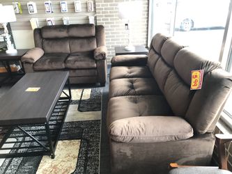 2 pc Living Room Set, Sofa and Loveseat