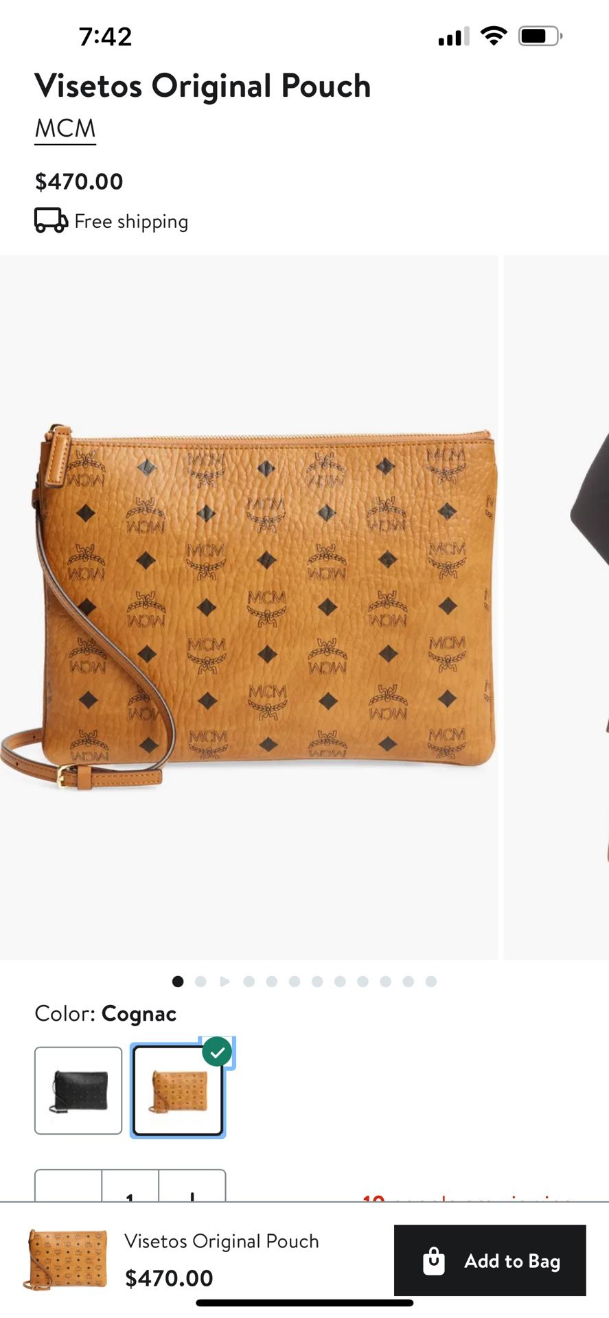 MCM Visetos Original Pouch
