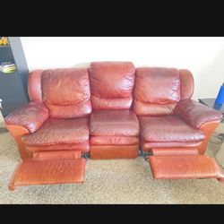 Leather Recliner Sofa For $150