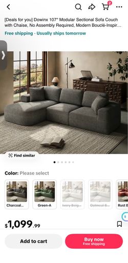 Dowinx modular sectional sofa couch
