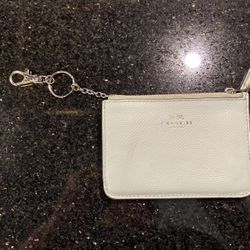 Coach Credit Card ID Key Wallet in Sea Glass Green with Silver