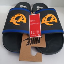 Los Angeles Rams Men's Nike Off-Court Wordmark Slide Sandals 12