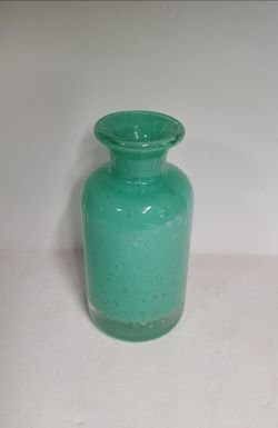 Beautiful Green Glass Bud Vase