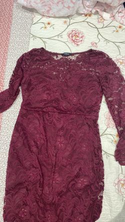 ambiance Red Flower Dress