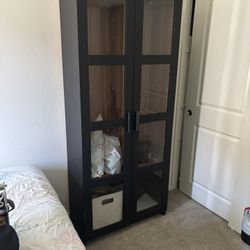 Black cabinet shelf $95
