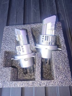 Bright H4 LED 6000k low and high beam.