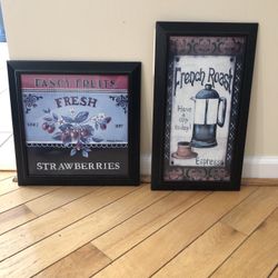 Prints In Frames - Set Of 2