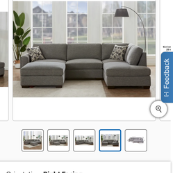 Maycen Fabric left sectional sofa