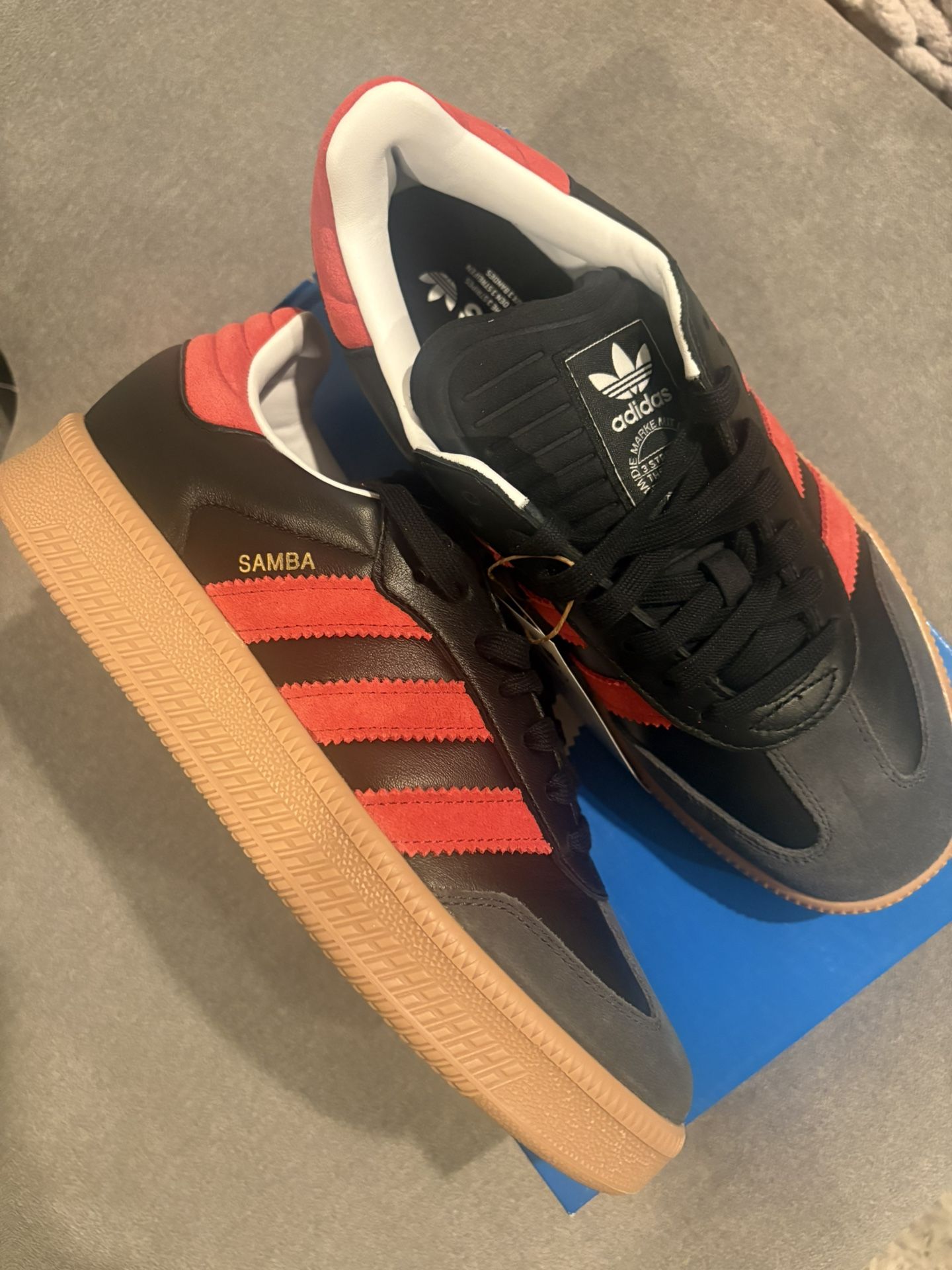 Adidas Samba XLG -Black/Red - Men's 9.5 - IE9178 Brand New In Box