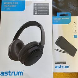 Wireless Headset And Portable Wireless Speaker 