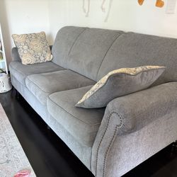 Gray Sleeper Sofa With Mattress From City Furniture 