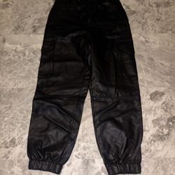 ASOS Black leather Pants Medium 