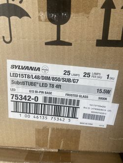 SYLVANIA LED 15T8/ L48/ DIM/850 SUB G7 25pack