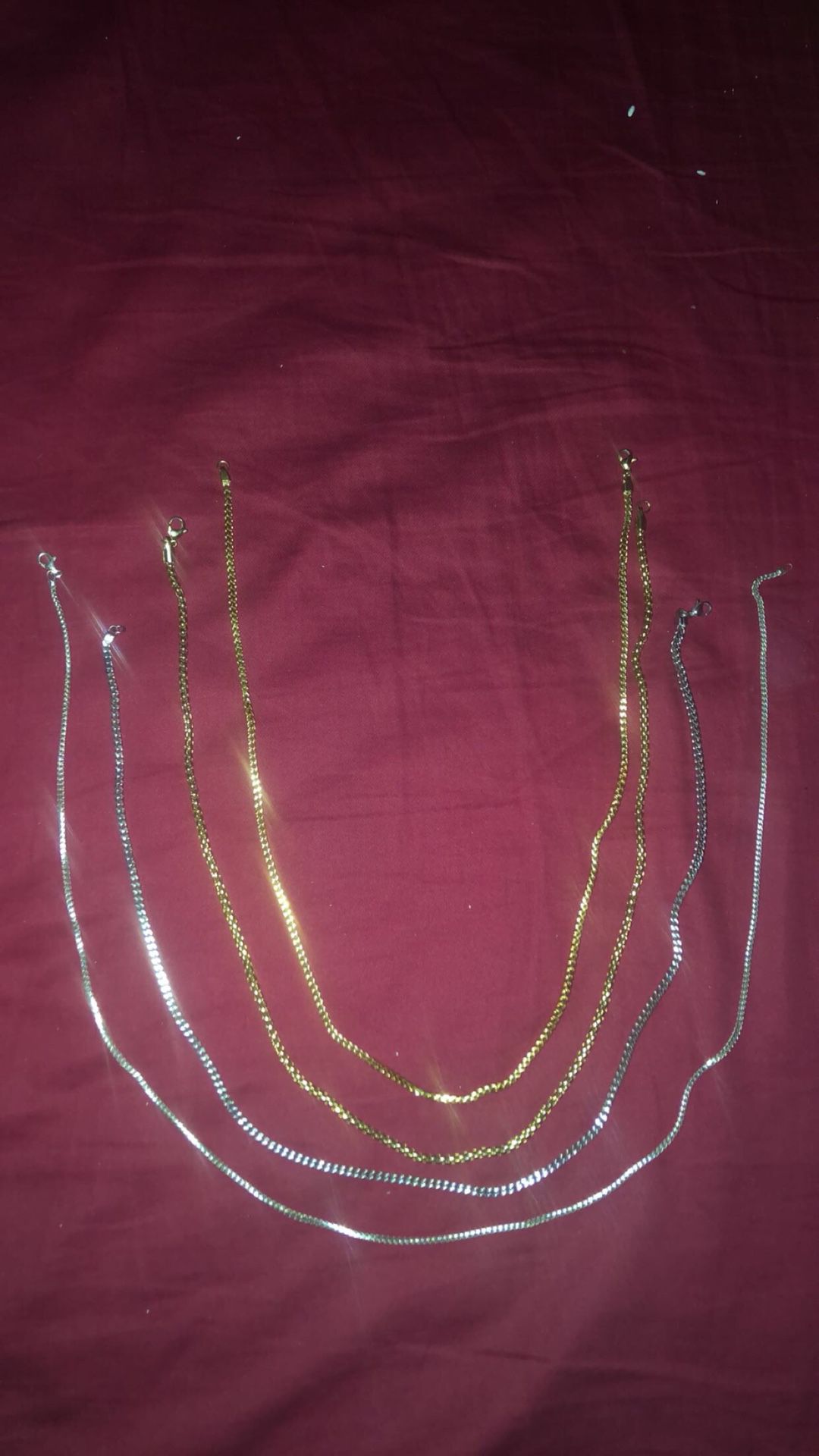 Gold/silver chains