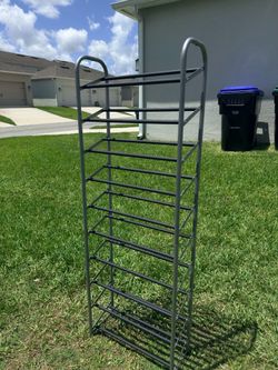 Selling a Large Metal Shoe Rack (62” x 22” x 9”)