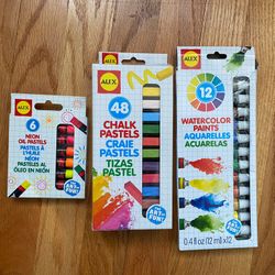 New Alex- Paint, Chalk, Oil Pastels