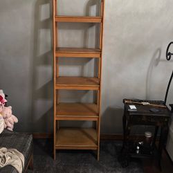 Wood Ladder Shelf
