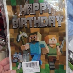 Minecraft Birthday Candy Bags