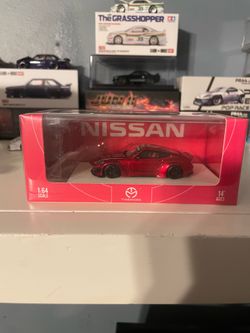 TimeMicro Nissan Z Pandem Widebody Red 1/64 With Figure