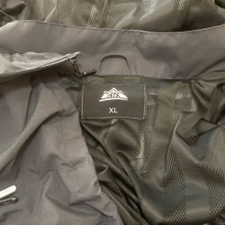 Mens Xl Vogue Weather gear lightweight jacket with detachable hood