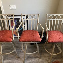 PRICE DROP! 3 Metal Bar Stools