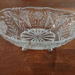Lead Crystal Bowl With Feet