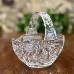 Vintage Glass Basket