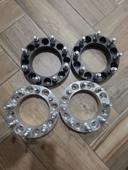 8x6.5 Wheel Spacers 1.5" Thick, 94-11 Ram 2500 / 3500, 88-97 F250 F350, 88-14 E250 E350 Econoline Van, 67-10 Chevy / GMC C/K 20 30 - 4 Parts