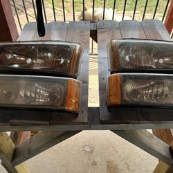 04 Chevy Headlights And Running Lights OME 