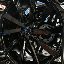 22s staggered wheels tires bmw Audi 5x112