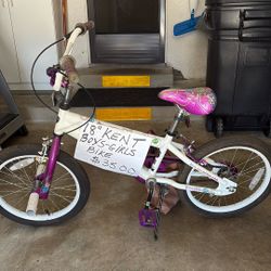 Kent 18” White Boys/Girls Bike