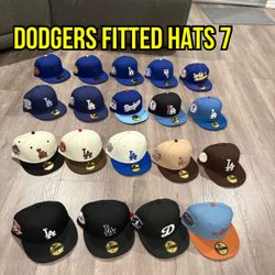 MLB New Era Los Angeles Dodgers Patch And Non Patch 59fifty Fitted Hats Size 7